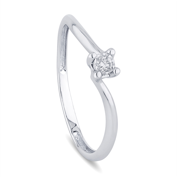 Anneau Bliss Femme BL LUMINA in Or blanc Diamante 0.04 Ct 20114545 - 20114545